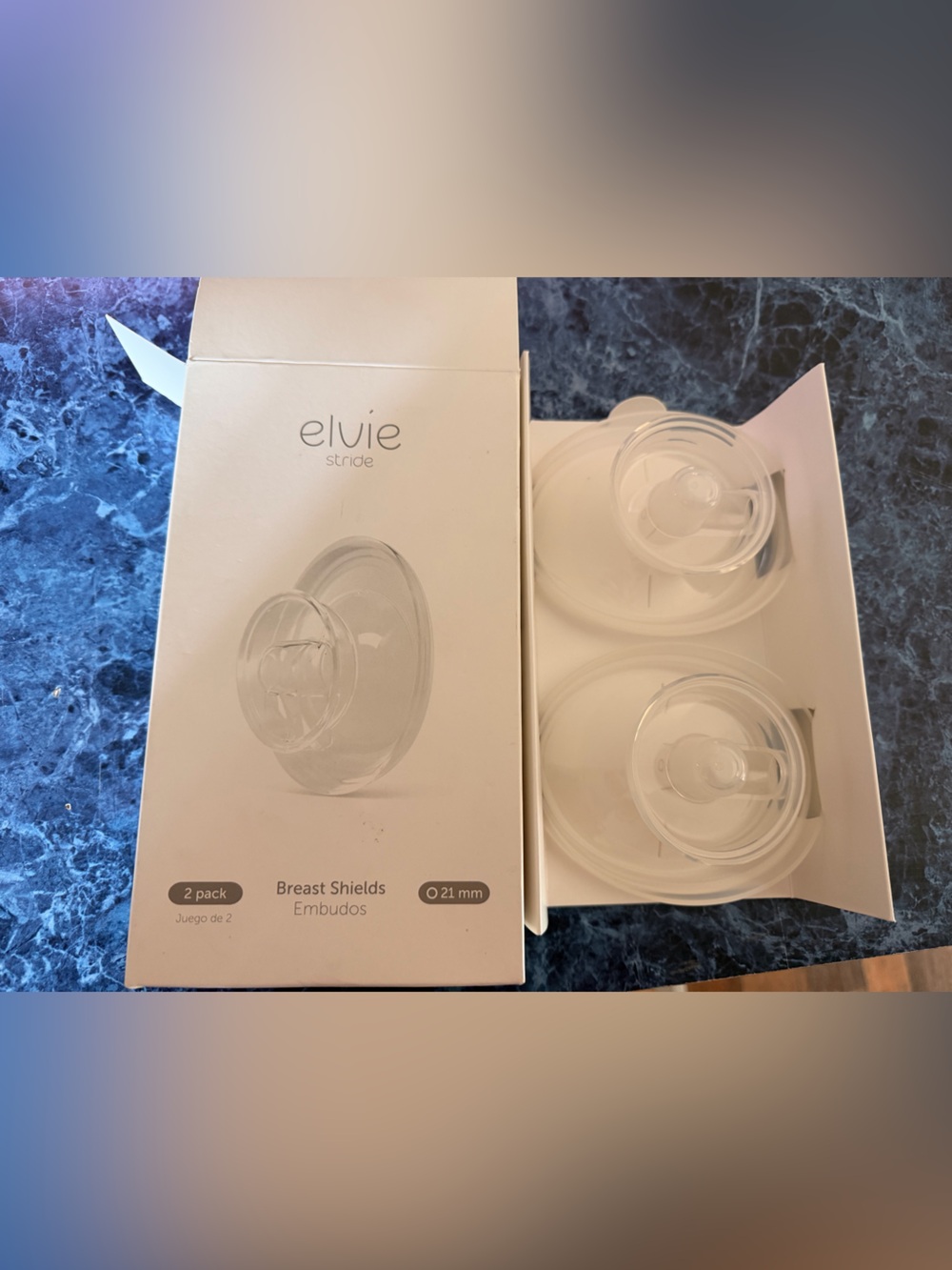 Elvie Stride Clear Breast Shields 2-Pack